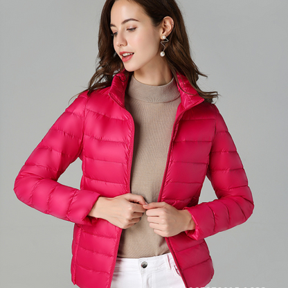 Aurora - Nueva Chaqueta de Invierno Ultraligera Con Plumas de Pato Blanco