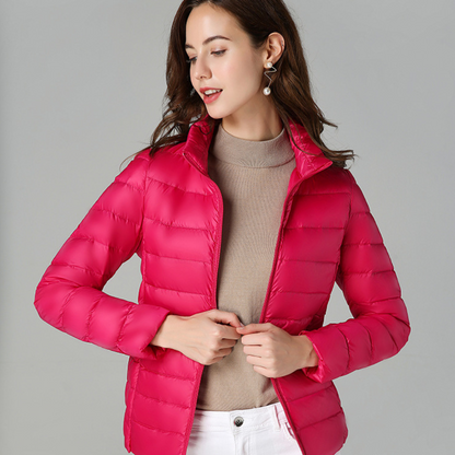 Aurora - Nueva Chaqueta de Invierno Ultraligera Con Plumas de Pato Blanco