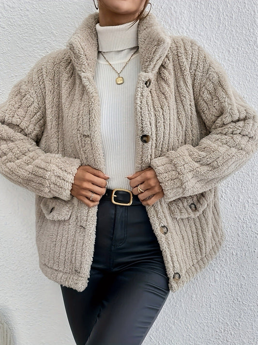 Emilia | Cardigan con botones de terciopelo reversible