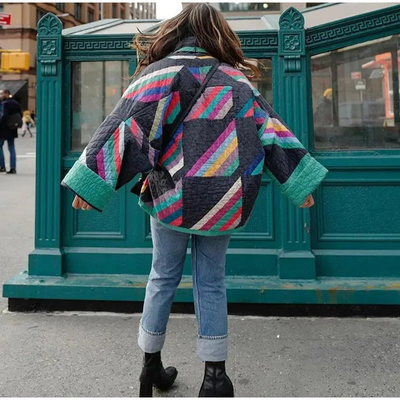 Norah - Chaqueta con estampado geométrico