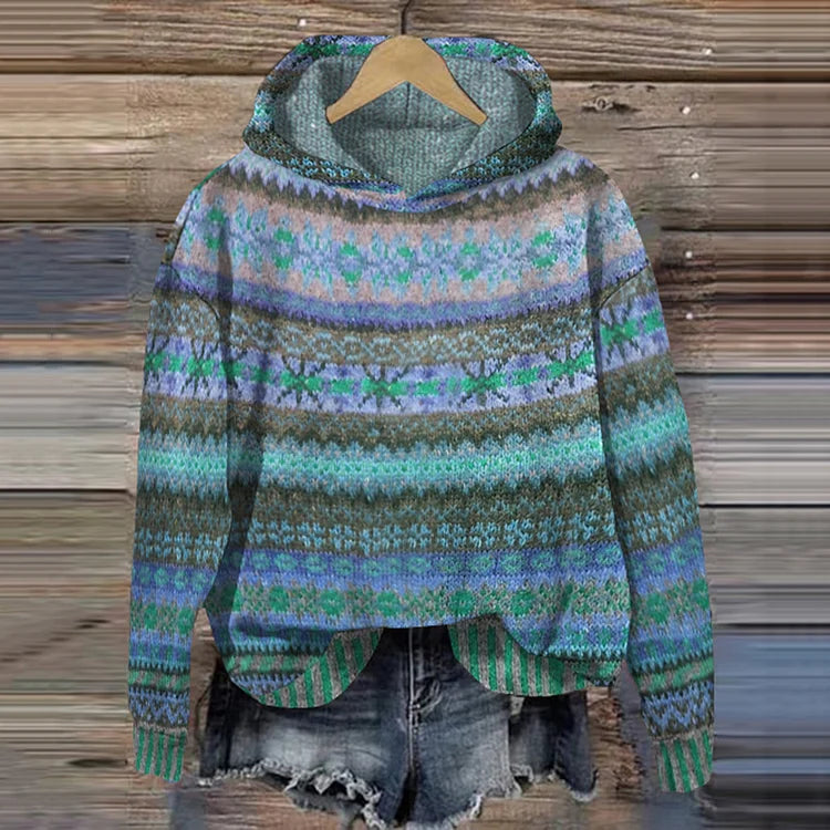 Aria | Sudadera con capucha cálida retro