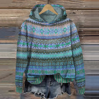 Aria | Sudadera con capucha cálida retro