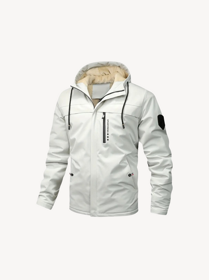 SPORTMENS - CHAQUETA DE FORRO POLAR CÁLIDA CON CAPUCHA