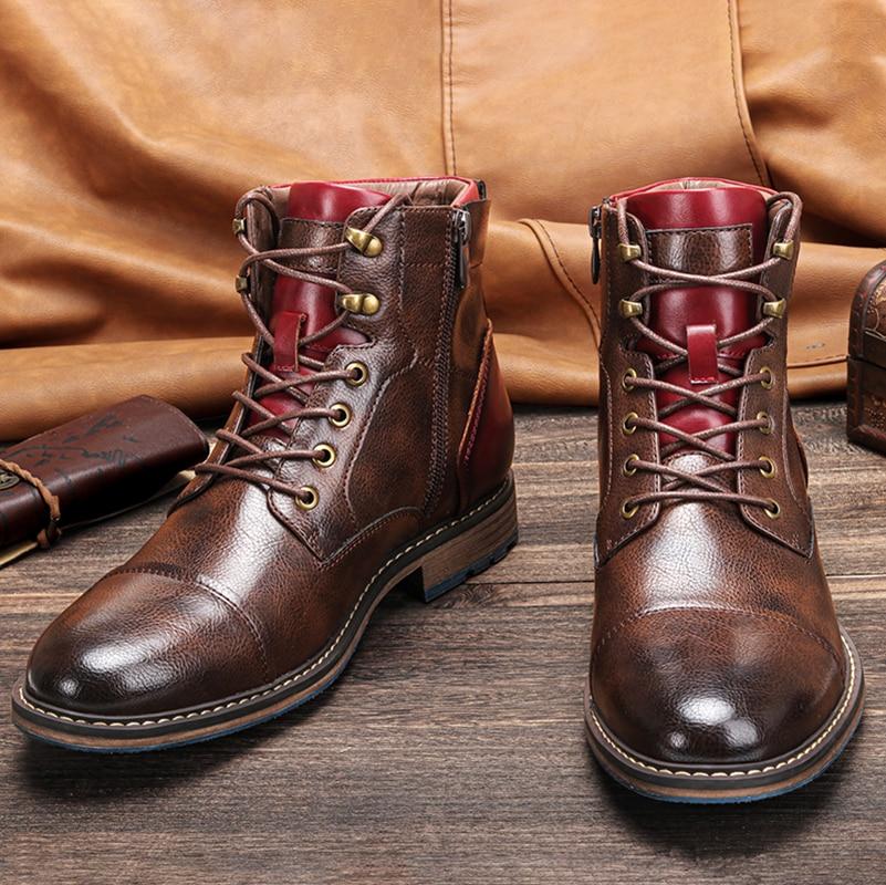 Lukas - Clásicas botas oxford de cuero para hombre