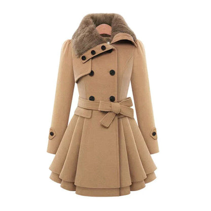 Yena | Trench coat chic con falsa piel