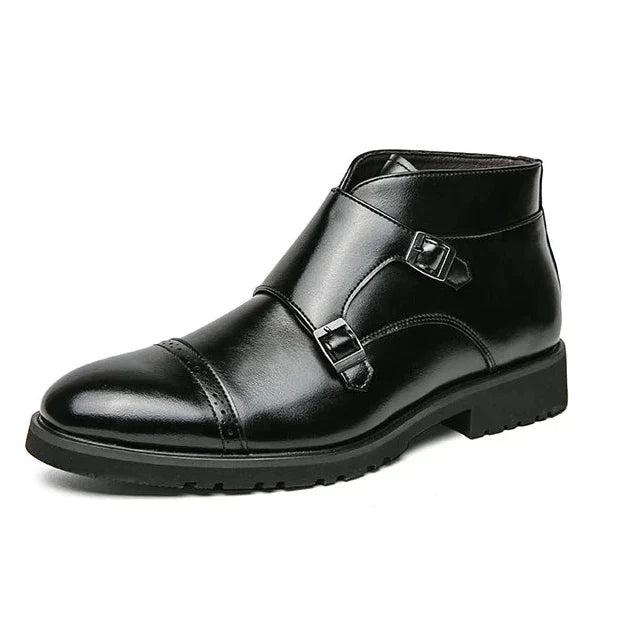 Darell™ | Botas de Cuero con Doble Correa de Monk