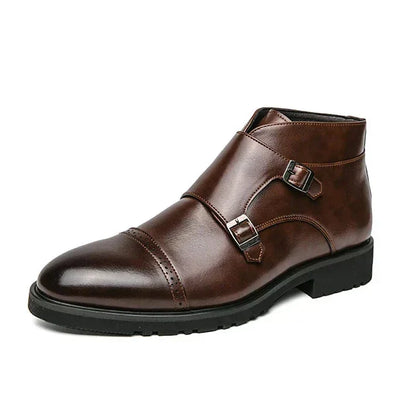 Darell™ | Botas de Cuero con Doble Correa de Monk