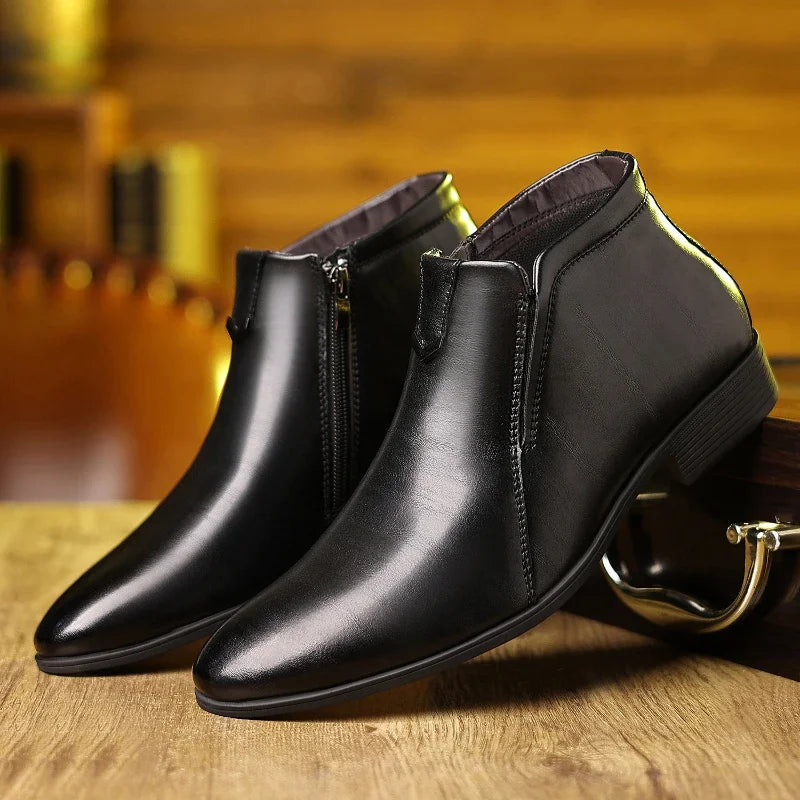 Pierre™ | Botas de cuero con cremallera