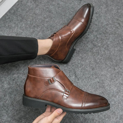 Darell™ | Botas de Cuero con Doble Correa de Monk