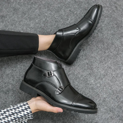 Darell™ | Botas de Cuero con Doble Correa de Monk