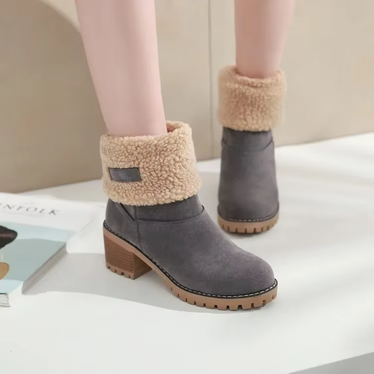 Luisa™ – Elegantes y cálidas botas de nieve de cuero