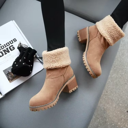 Luisa™ – Elegantes y cálidas botas de nieve de cuero