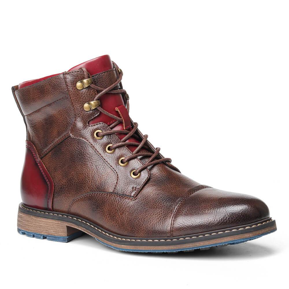 Lukas - Clásicas botas oxford de cuero para hombre