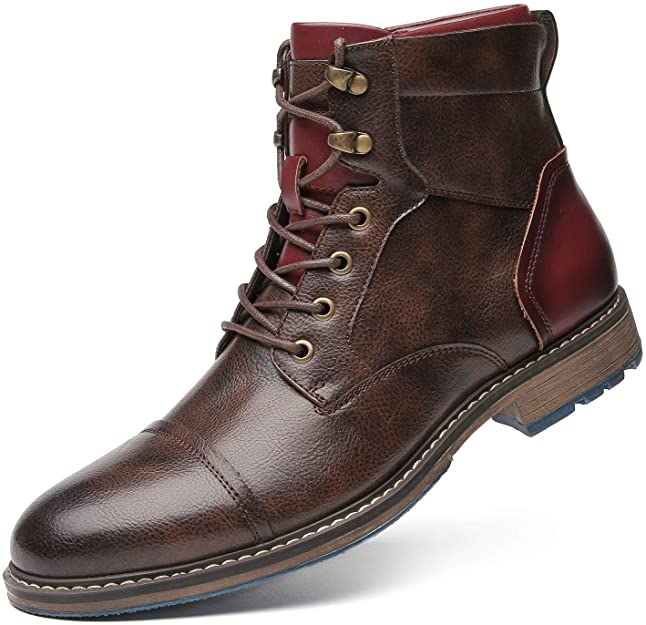 Lukas - Clásicas botas oxford de cuero para hombre